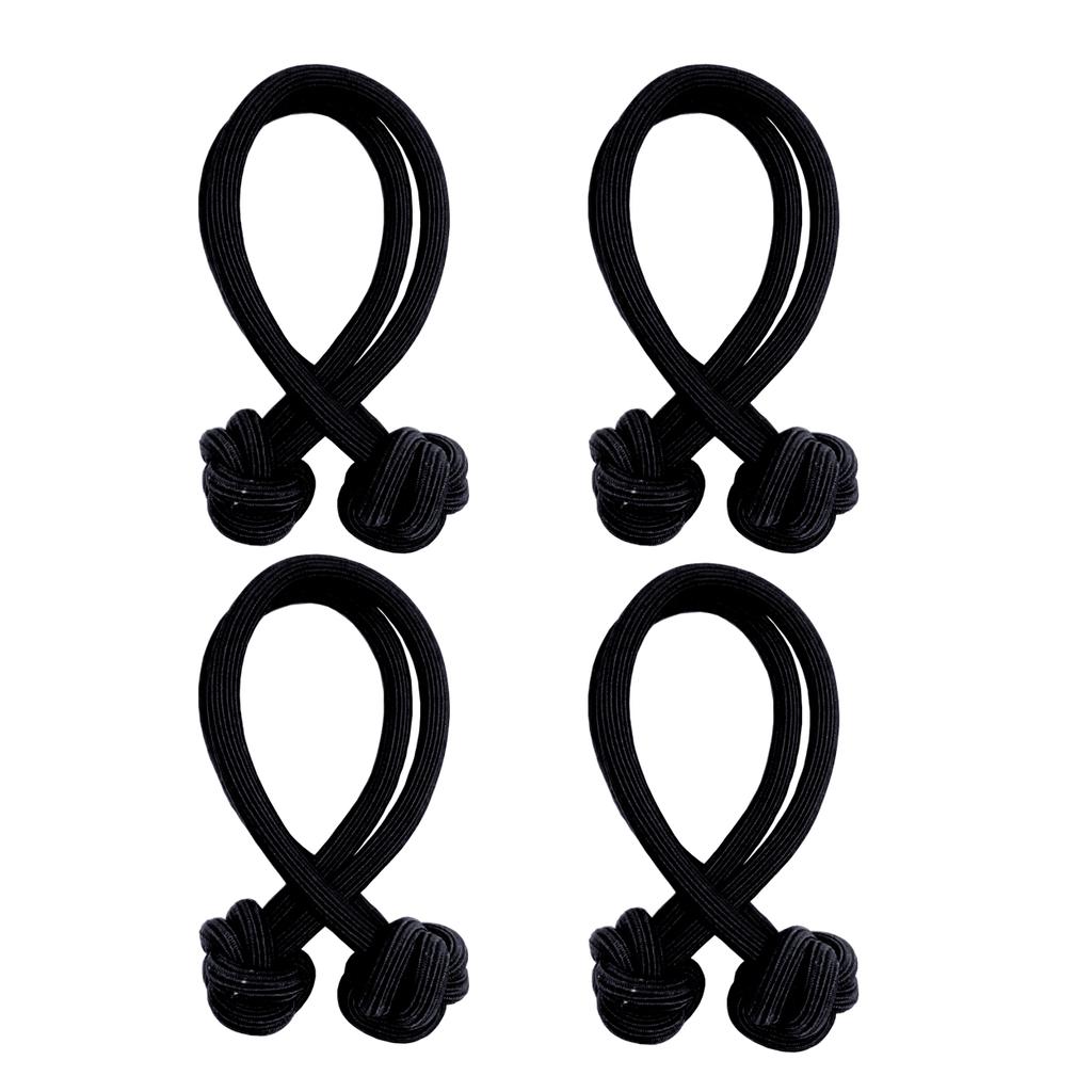 4pcs Knotted Hair Tie High Elasticity Hair Rope Bands Solid Color Hair Ring Durable Ponytail Holder Hair Accessories For Women