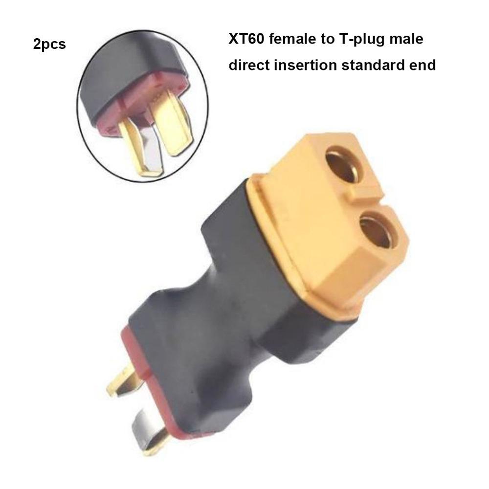 

XT90 EC3 Airplane Battery Revolving Female Connector to Banana Head for 2pcs Welding Accessories 2