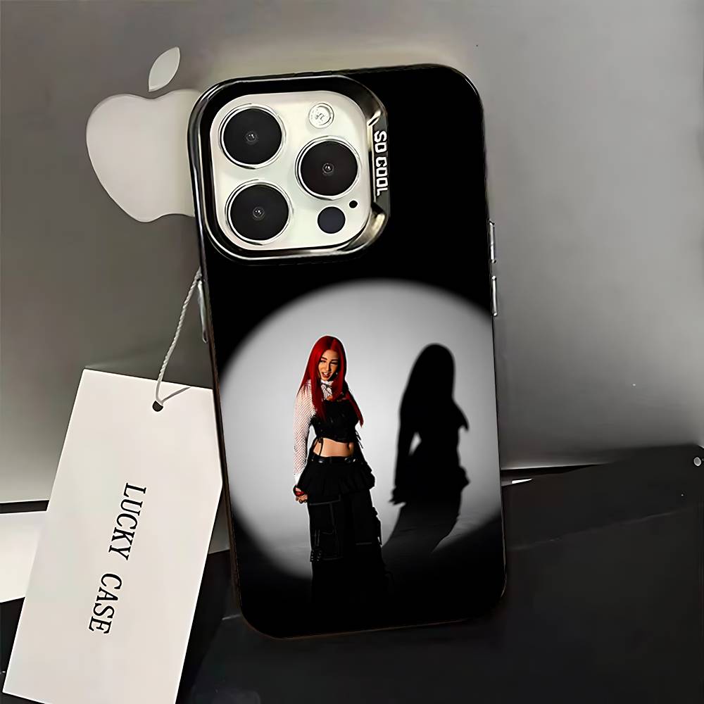 Singer D-De La R-Rose Hot Phone Case For iPhone 16,15,14,13,12,11,Pro,XS,Max,Plus,Mini,SE Black Candy Matte Shockproof Cover