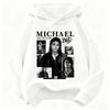 2026 Felpa con Cappuccio per Bambini Michael Jackson Who's Bad Album Ritratto Stampa Pullover Bambini Ragazzi Ragazze Moda Felpa Casual
