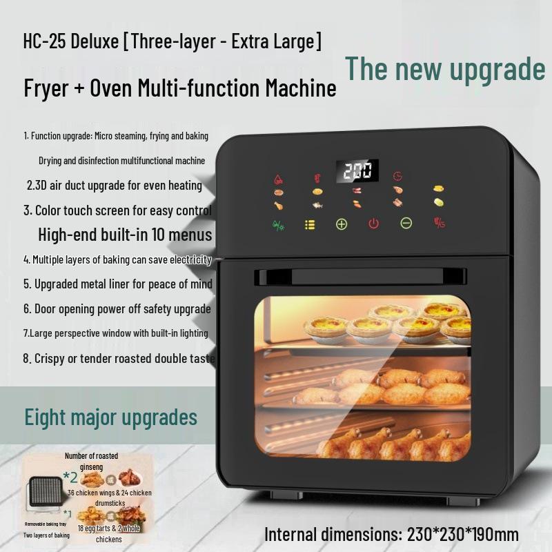 2025 Compact 3-in-1 Air Fryer & Microwave Oven