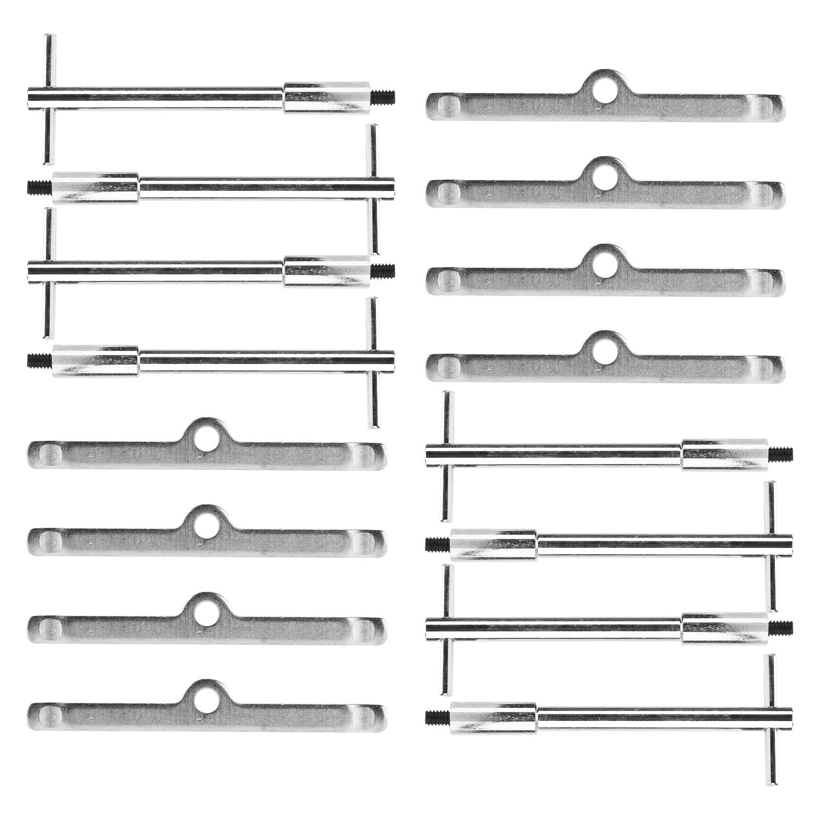 Igeteck Unisex 16Pcs Set Car Engine Valve Cover Hold Down Kit Replacement For Chevy Sb Sbc 265 283 302 305 307 327 350 400