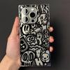 Waving Graffiti Monster Square Shell 16 ProMax Phone Case for iPhone 15 14 Plus New 13/12/11 Pro Max