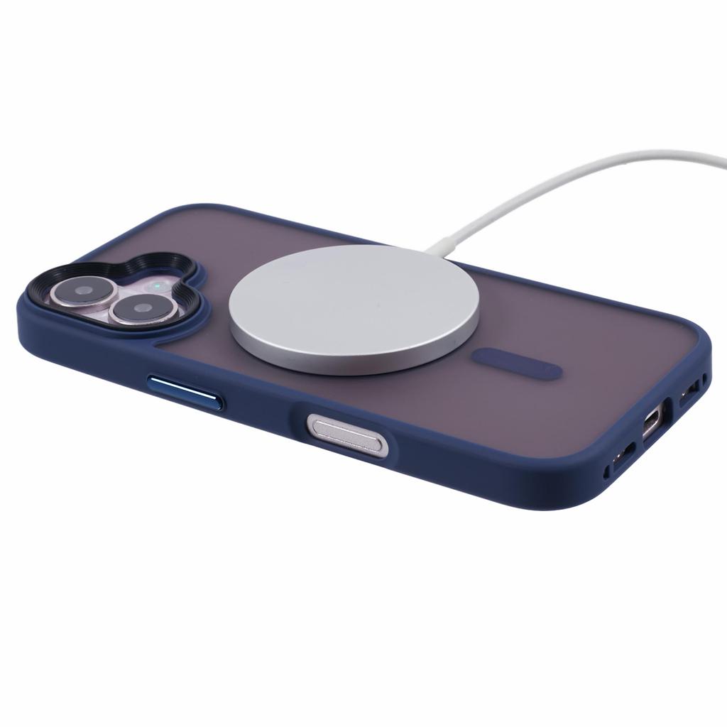 For iPhone 16 Case Compatible with MagSafe TPU+PC Rubberized Finish Phone Cover