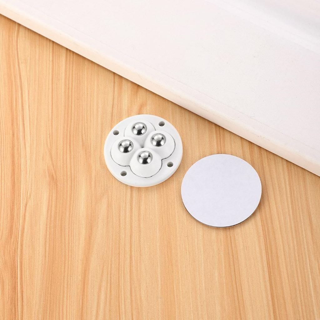 Convenient Adhesive Wheels Smooth Movement Easy to Install Adhesive Wheels Space Saving Wheels for Furniture & Storage