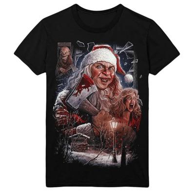 Killer Santa Axe Horror Graphic T-Shirt Vintage Christmas Scary Fans Halloween