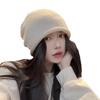Women's Woolen Slouchy Beanie - Warm, Knitted for Large Head, Ideal for Autumn/Winter