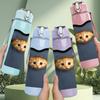 1PC Kitten In Pocket 750ml Color Plastic Sports Water Bottle Leakproof Flip Straw Lid Suitable for Sports Office Home Use