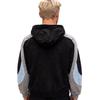Unisex Hooded Sweatshirt With Patchwork Print Design Loose Fit Streetwear Teens Adults