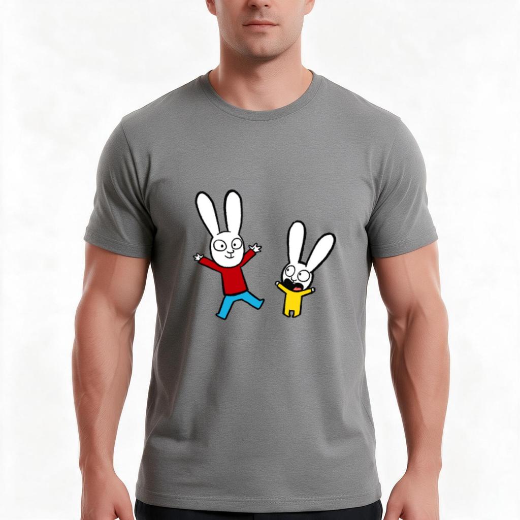 Character Tshirt Summer Casual Cotton Tee Oversized Streetwear Tops Vintage Graphic Print Loose Fit Short Sleeve