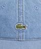 LACOSTE Unisex Baumwoll-Twill-Denim-Baseballkappe Rk6362-56G Mku