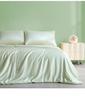 Cooling Ice Silk Tencel Summer Quilt Four-Piece Set: Water & Machine Washable, Ideal for Air Conditioning.