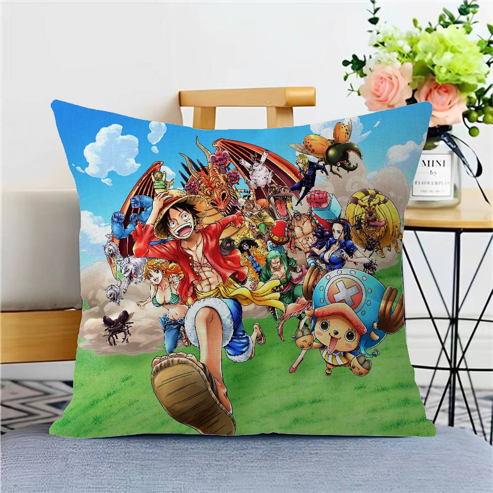 Federa Cuscino Monkey D Luffy One Piece Esclusiva per Fan Anime Edizione Limitata Decorazione a Tema Tesoro per Camera da Letto Stanza del Dormitorio