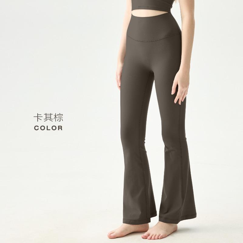 No size yoga flared pants women's high waist hip yoga clothes fitness average size no micro-pull yoga pants