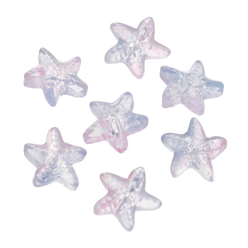 Mary Glass starfish loose beads glass beads handmade diy bracelet necklace jewelry