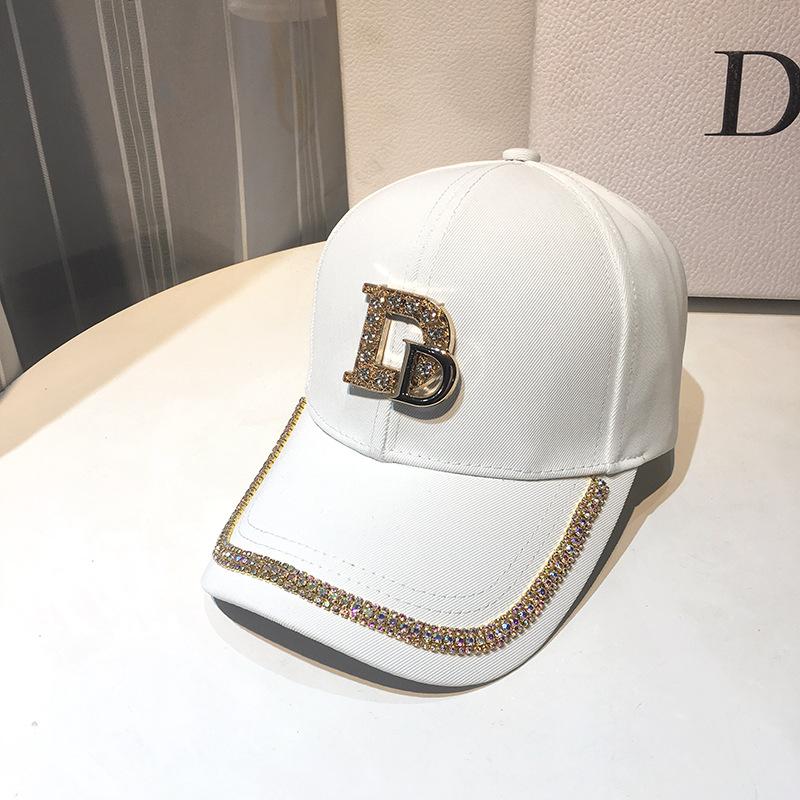 Hat Women's Summer Diamond Baseball Cap Outdoor Sunscreen Shade Tide Brand Rhinestone Cap