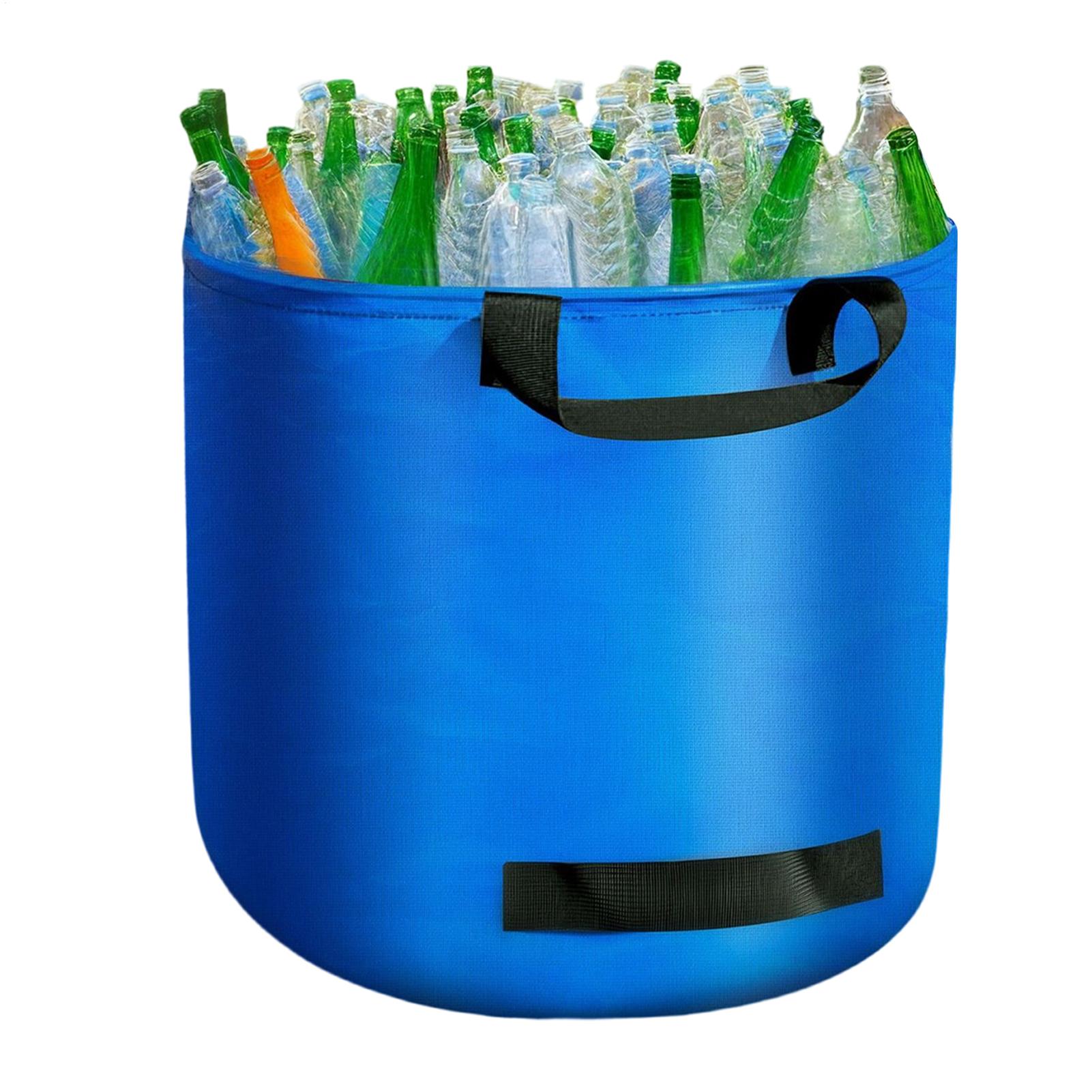 

Heavy Duty Garden Garbage Bag Yard Trash Bags With Handles Reusable Foldable Storage Leaf Collection Bag Waterproof 45 x 45 x 38cm