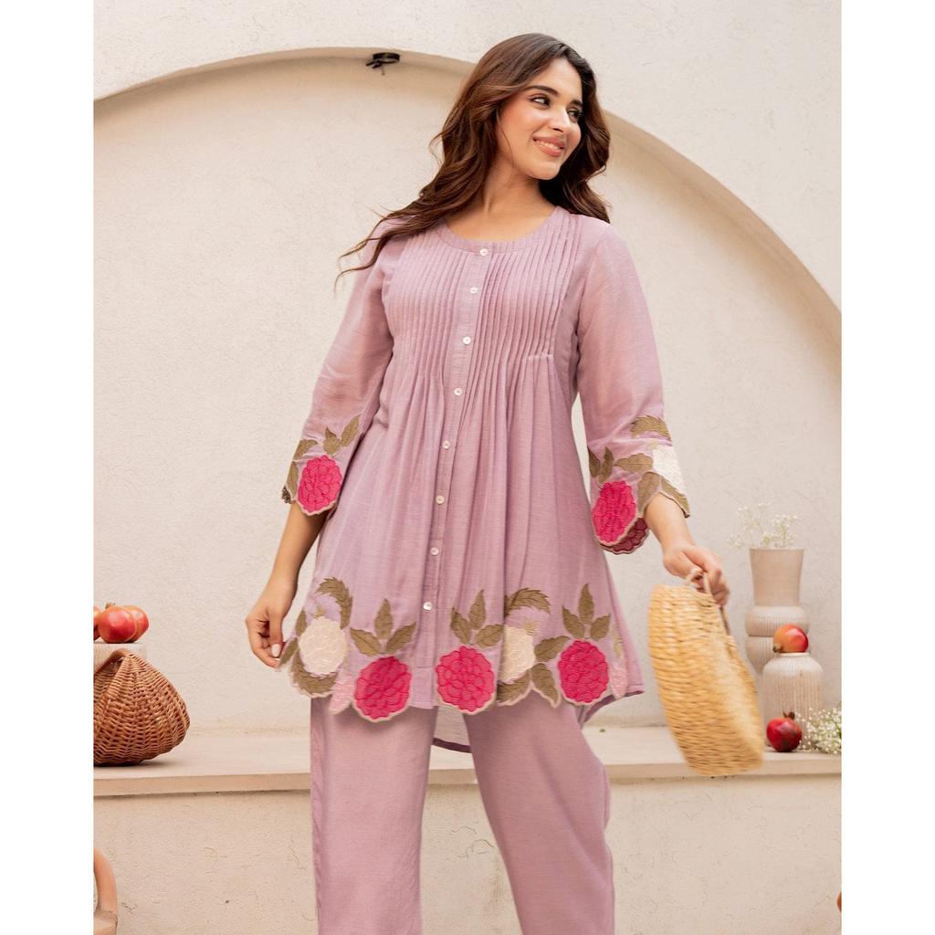 Indian Bollywood Party Wear Kurti Cord Set Women Designer Ethnic Kurta Pant Set