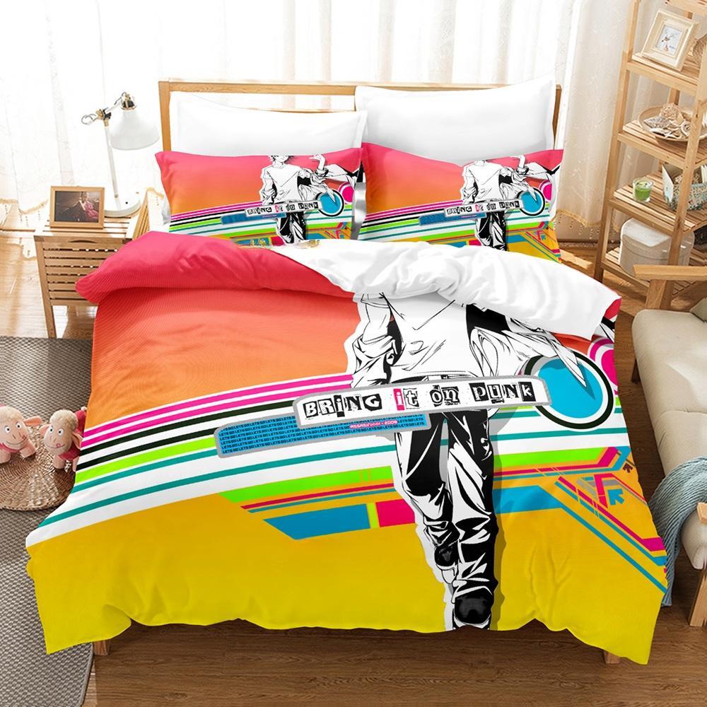

3d Print Anime Air Gear Bedding Set Single Twin Full Queen King Size Bed Set Adult Kid Bedroom Duvet Cover Sets Home Textiles EU single(135x200cm)
