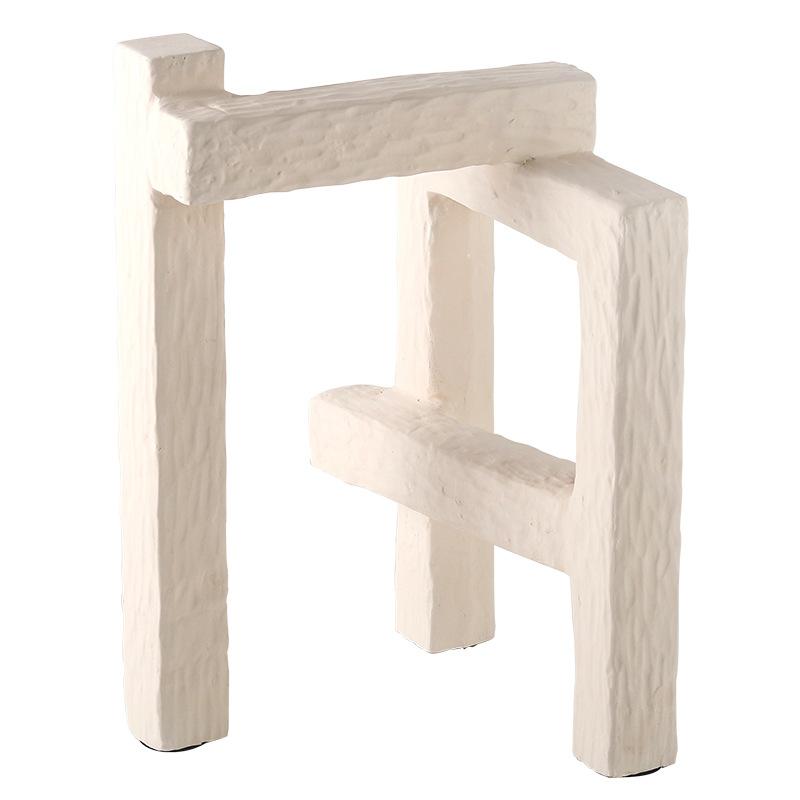 

Современное абстрактное искусство Геометрические многослойные орнаменты Офис продаж B&B Hotel Модель комнаты Рабочий стол Имитация травертина Украшения