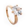 Fashion Classic High Simulation Six-claw Ring Personality Ladies Zircon Single Diamond Ring Jewelry