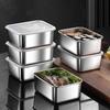 Reusable Stainless Steel Food Tray Smooth Rectangular Kitchen Container for Prep Storage Serving and Dining Use