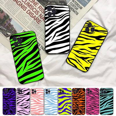 Fashion Zebra Phone Case For Iphone 8 7 6 6s Plus X Se 2020 Xr Xs 14 11 12 13 Mini Pro Max Mobile Case