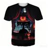 Kids Short Sleeve Tee Ghost Face Pumpkin 3D Print Round Neck For Halloween Party Daily Summer Play