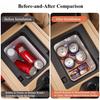 For BYD Leopard 8 Car Central Control Refrigerator Silicone Pad Auto Refrigerator Limit Fixed Grid Anti-slip Mat