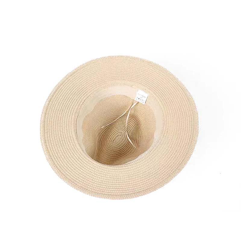 Men Foldable Big Panama Straw Hat Summer Outdoors Cowboy Sun Hat Sandy Beach Fedora Plus Size 57CM 60CM 64CM