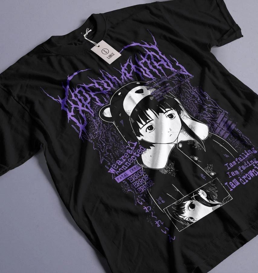 Serial ExperiUnisexts Lain TShirt Cyberpunk Shirt Anime Unisexga Gift Unisex Shirt S