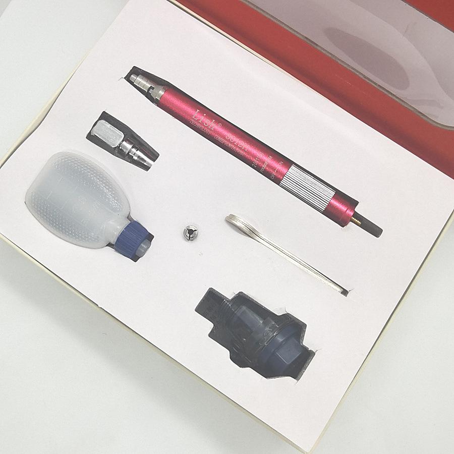 Lish 3012H Pneumatic Wind-Driven Engraver Pen Set - Industrial Grade