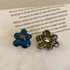Mori Style Asymmetrical Zircon Flower Drop Earrings - Unique, Exquisite, Versatile Ear Jewelry for Women