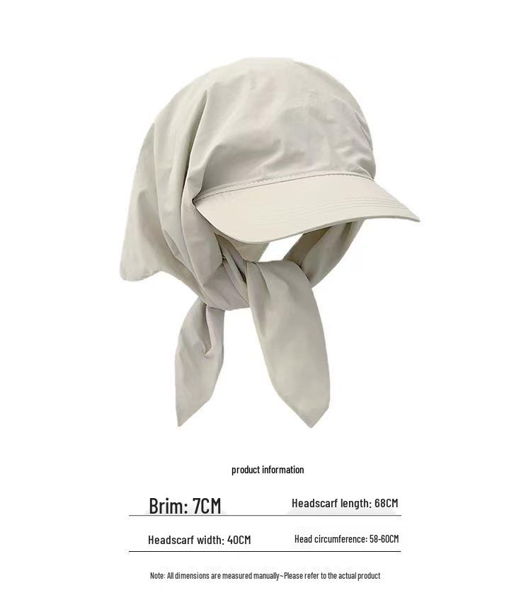 Unisex Quick-Dry Headband Sun Hat with Letter Print