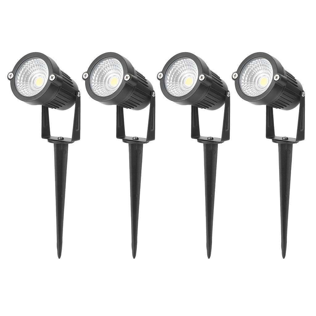 4PCS Waterproof Outdoor Spotlights LED Landscape Light DC12V for Driveway Yard Lawn Garden Decor
