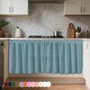 White Chiffon Waterproof Half Curtain Short Kitchen Cabinet Sundry Shade Partition Curtain Dining Table Table Skirt