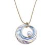 New Enamel Color Hollow Ring Pendant, Women's Creative Simplicity and High Sense Irregular Ring Necklace