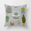 40/45/50cm Cactus Print Throw Pillow Cover Succulent Desert Plant Cushion Cover for Home Sofa Chair Pillow Cover