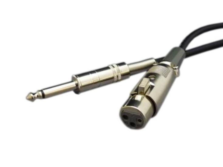 

Микрофонный кабель Dreamsound 3 м (Моно штекер 6,3 мм на XLR 3-контактный гнездовой)