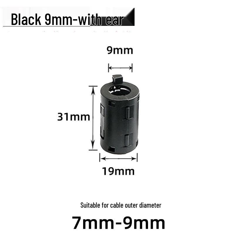 Snap-On Nickel-Zinc Ferrite Core Magnetic Ring for Anti-Interference Shielding