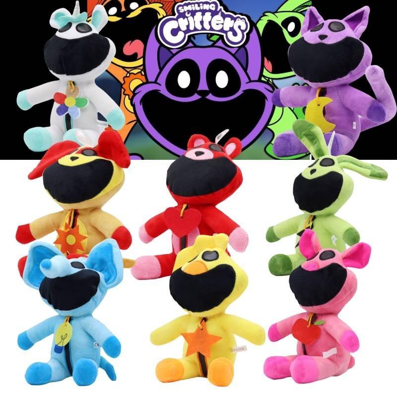 Poppy Playtime Smiling Critters Plush Toys 30cm Purple Laying Position Super Soft Short Plush Animal Collection