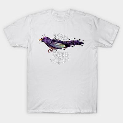 T Shirt Women Crow Crow Harajuku Print Kawaii Tshirt Summer Short Sleeve Female T-Shirt Top Tee