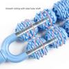 Yoga Double Row 10 Wheels Muscle Massage Stick Waist Shoulder Neck Relaxation Leg Shaping Roller Mace