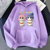 Anime Yuru Geri Kamp Kapşonlu Kazak Harajuku Manga Kawaii Rin Shima Ve Nadeshiko Kagamihara Kış erkek Kapüşonlular Tops