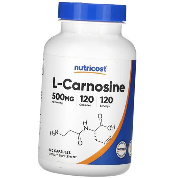 

Карнозин, L-Carnosine 500, Nutricost 120капс (72647046) 120caps