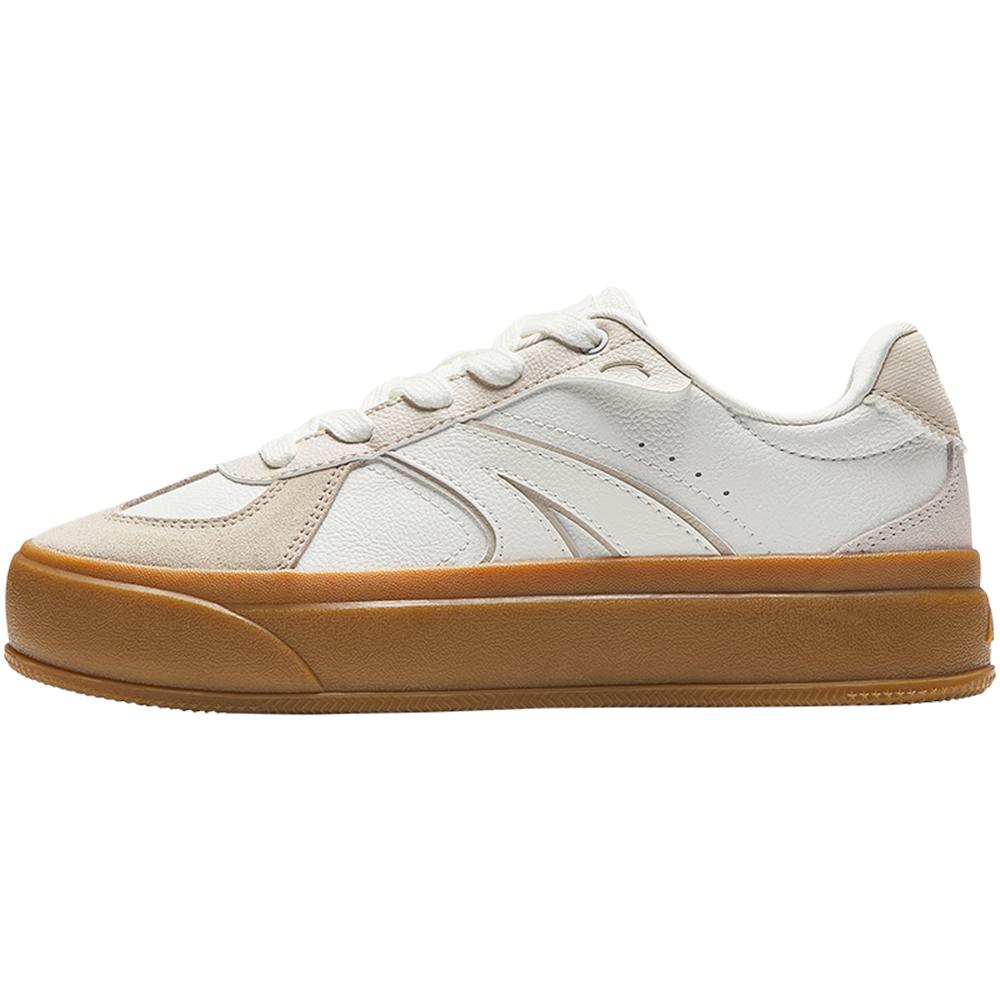 Anta Minimalist Versatile Wraparound Durable Low-Top Skate Shoes Women sneaker White 922538023-2