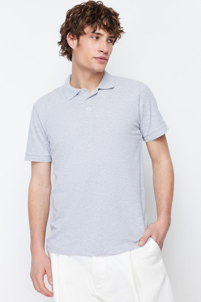 Men's Fashion Polo Collar T-shirt Polo Collar Short Limited Edition Black Regular Normal Cut Pique Zippered Polo Collar T-shirt