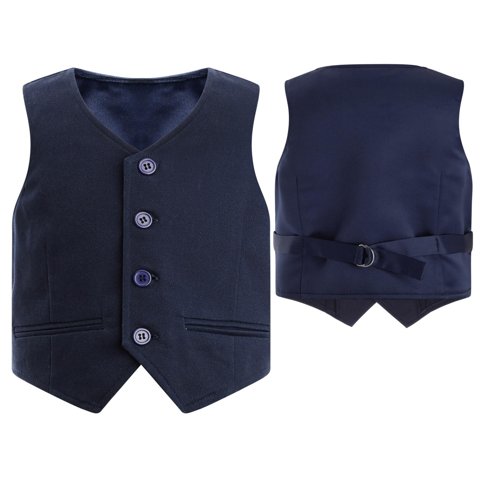 Happy Cherry Corduroy Vest For Toddlers - Winter Warm Zip Up Sleeveless Jacket With Collar 1-8 Years