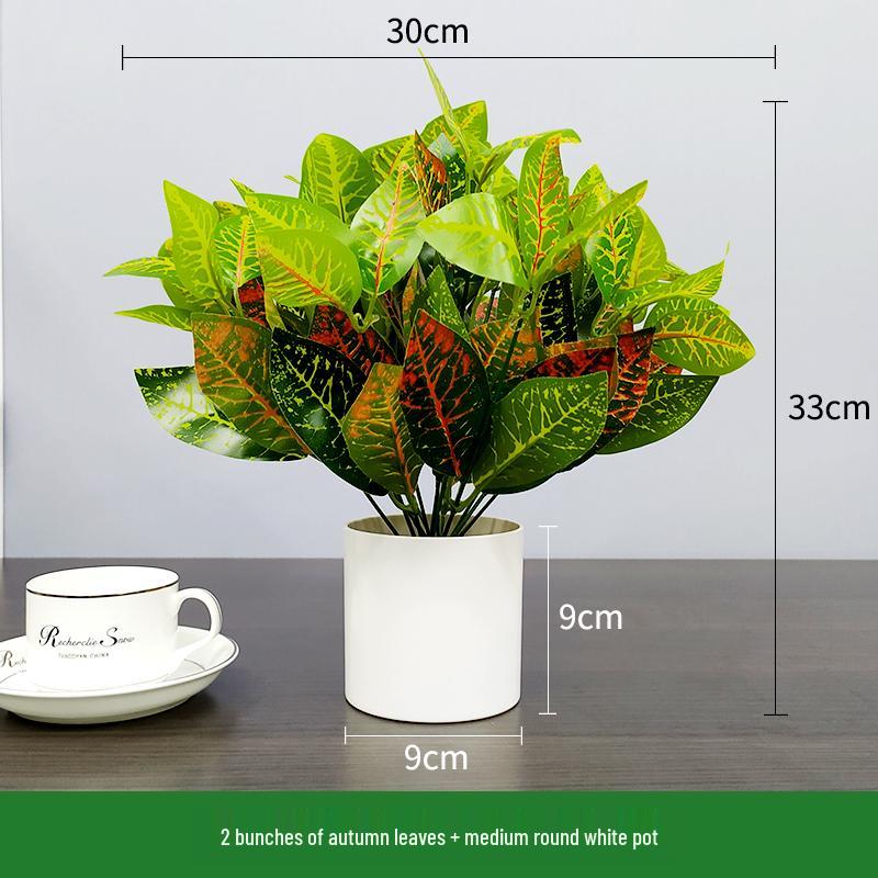 Nordic Artificial Green Plant Bonsai for Office or Home Decor - Small Indoor Potted Ornament