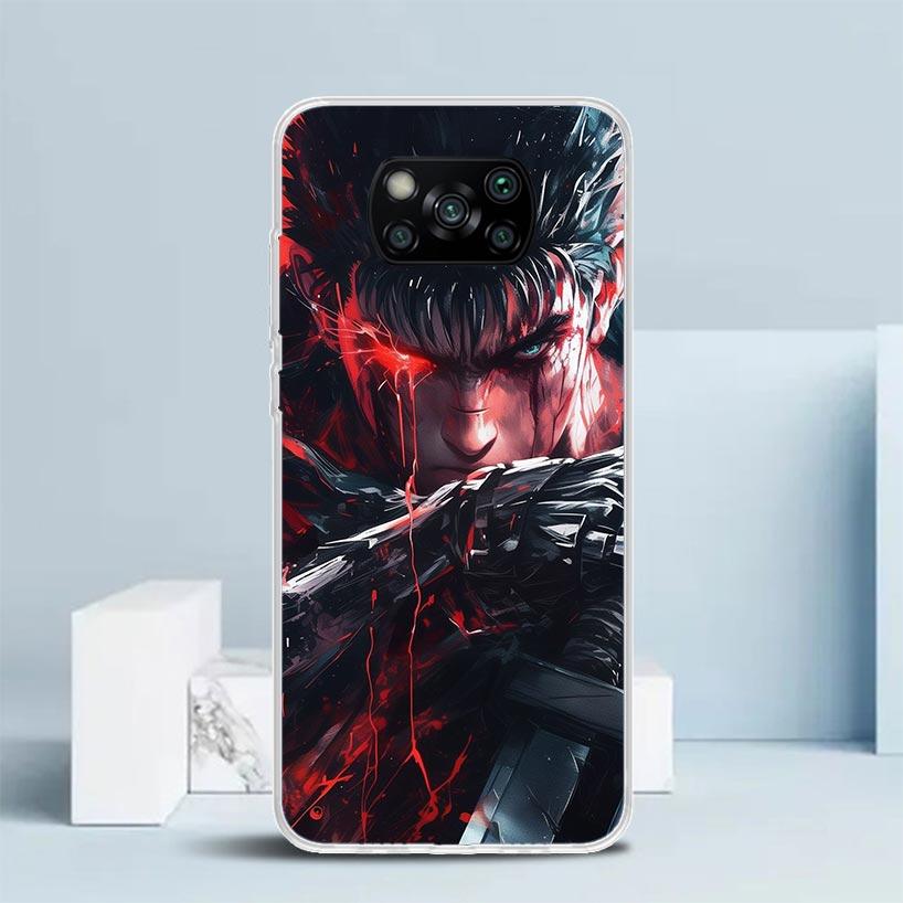 G-Guts B-Berserks Anime Soft Cover for Xiaomi Poco F7 Ultra X7 X6 X5 Pro M7 Phone Case Redmi 15 15C 13 13C 12 12C 10 10C Print S